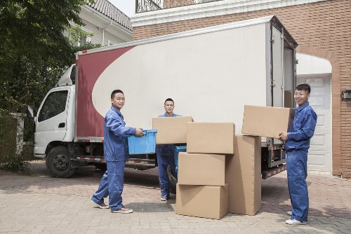 Man with van removal service helping with a Deptford home move
