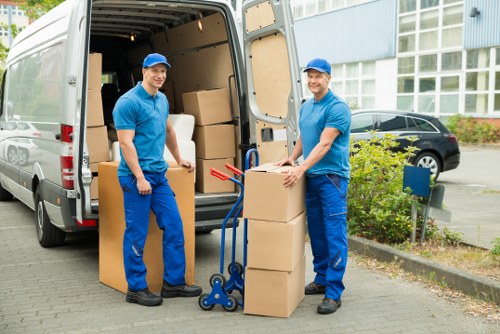 Packing and loading items into a removal truck for a Deptford move